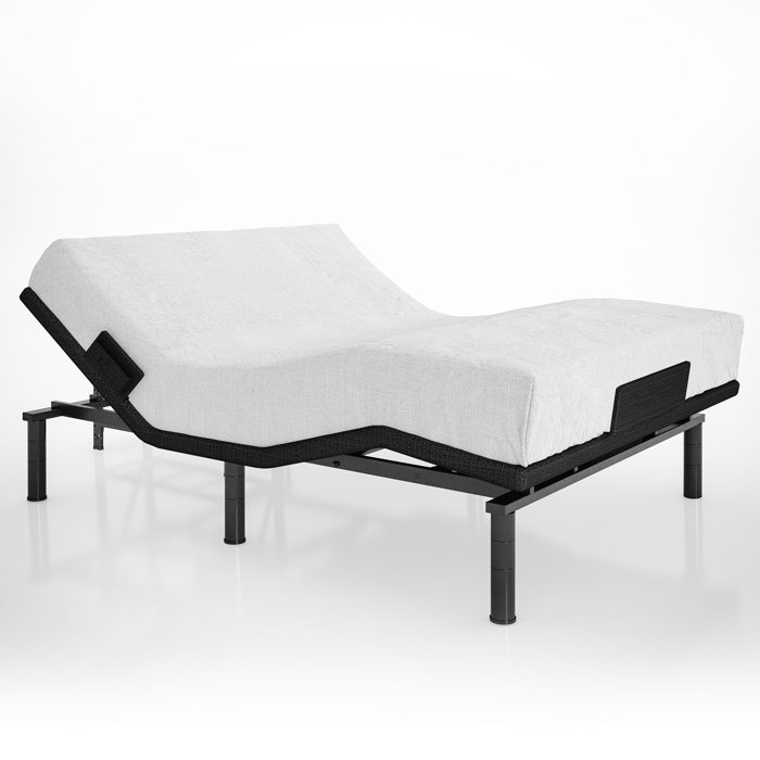 Alwyn Home Ooltewah Zero Clearance Adjustable Bed Frame Massage with